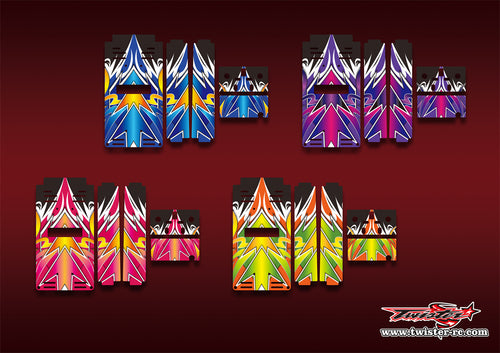 TR-TB-MA15 T-Work's Off Road Starter Box Metallic/Optical White Pattern Wrap ( Type A15)4 Colors
