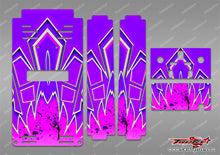 TR-TB-MA18 T-Work's Off Road Starter Box Metallic/Optical White Pattern Wrap ( Type A18 )4 Colors