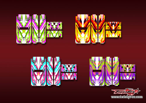 TR-TB-MA22    T-Work's Off Road Starter Box Metallic/Optical White Pattern Wrap ( Type A22 ) 4 Colors