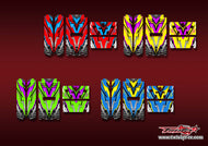 TR-TB-MA23    T-Work's Off Road Starter Box Metallic/Optical White Pattern Wrap ( Type A23 ) 4 Colors