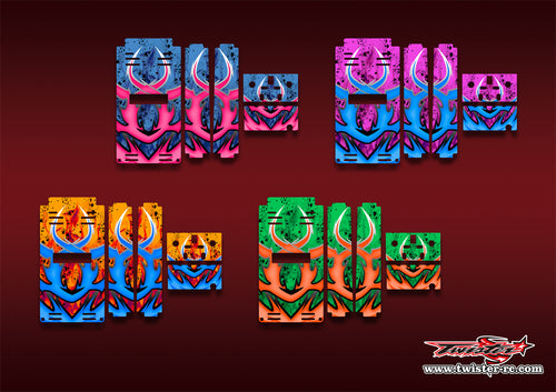 TR-TB-MA7 T-Work's Off Road Starter Box Metallic/Optical White Pattern Wrap ( Type A7 )4Colors