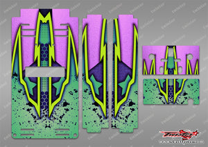 TR-TB-MA9 T-Work's Off Road Starter Box  Metallic/Optical White Pattern Wrap ( Type A9 ) 4 colors