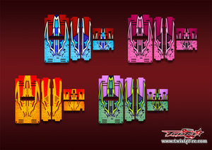 TR-TB-MA9 T-Work's Off Road Starter Box  Metallic/Optical White Pattern Wrap ( Type A9 ) 4 colors