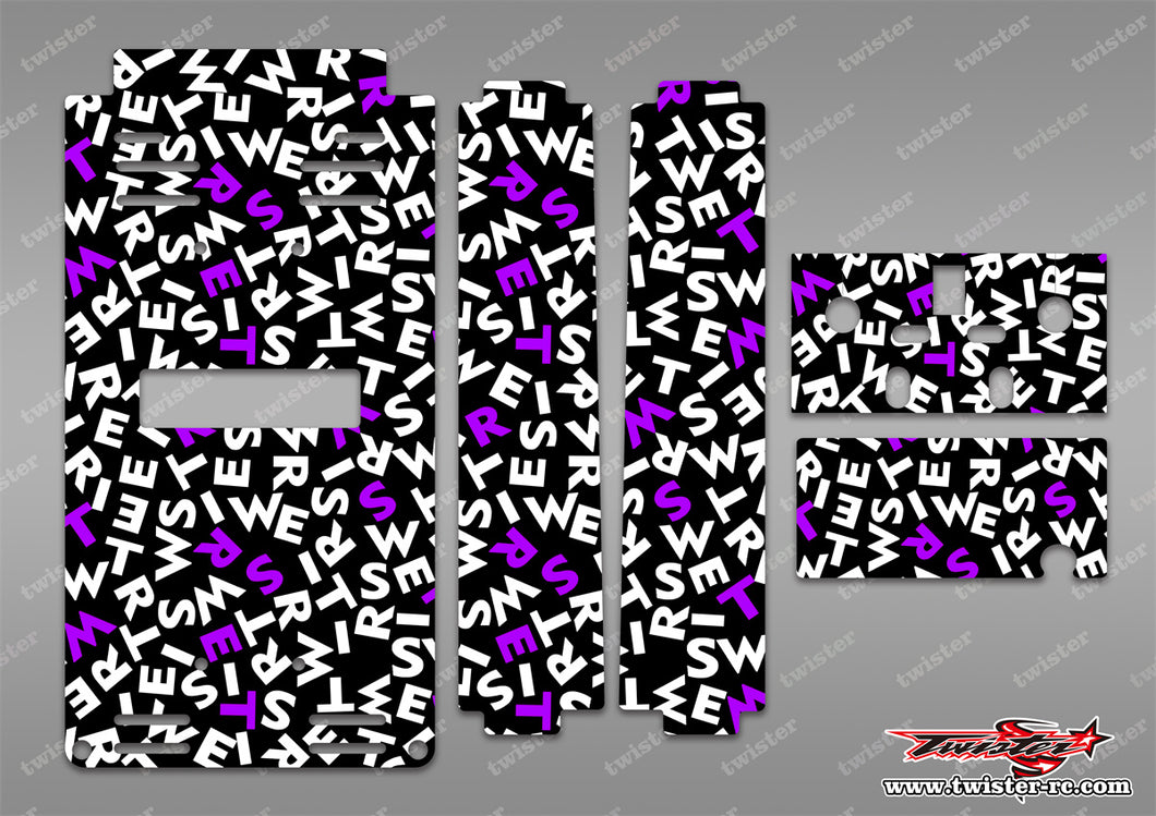 TR-TB-MT1 T-Work's Off Road Starter Box Optical White Pattern Wrap ( Type MT1 )4 Colors