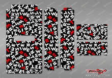 TR-TB-MT1 T-Work's Off Road Starter Box Optical White Pattern Wrap ( Type MT1 )4 Colors