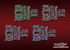 TR-TB-MT1 T-Work's Off Road Starter Box Optical White Pattern Wrap ( Type MT1 )4 Colors