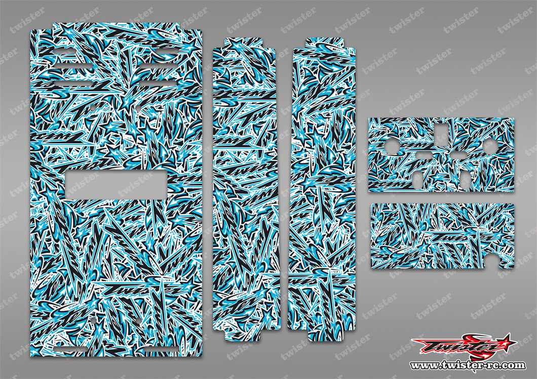 TR-TB-MT3 T-Work's Off Road Starter Box Optical White Pattern Wrap ( Type MT3 )4 Colors