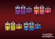 TR-TBV2-MA15 T-Work's Off Road Starter Box V2 Metallic/Optical White Pattern Wrap ( Type A15)4 Colors