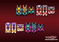 TR-TBV2-MA20  T-Work's Off Road Starter Box V2 Metallochrome/Optical white Wave Pattern Wrap ( Type A20 ) 4 colors