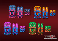 TR-TBV2-MA7  T-Work's Off Road Starter Box V2 Metallic/Optical White Pattern Wrap ( Type A7 )4Colors