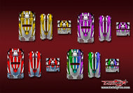 TR-TBV2-MA8 T-Work's Off Road Starter Box V2 Metallic/Optical White Pattern Wrap ( Type A8 ) 4colors