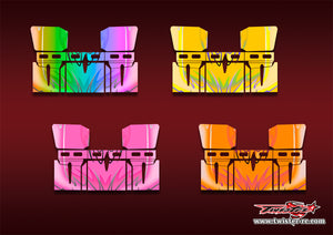 TR-TSAW-MA11   T-Work's 1/8 "Sprint" Airflow Buggy Wing Metallic/Optical White Pattern Wrap ( Type A11 )  4 Colors