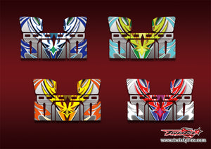 TR-TSAW-MA12   T-Work's 1/8 "Sprint" Airflow Buggy Wing Metallic/Optical White Pattern Wrap ( Type A12 )4 Colors