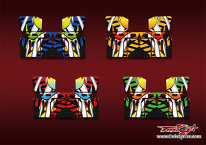TR-TSAW-MA17   T-Work's 1/8 "Sprint" Airflow Buggy Wing Metallic/Optical White Pattern Wrap ( Type A17 )4 Colors