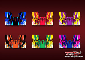 TR-TSAW-MA1   T-Work's 1/8 "Sprint" Airflow Buggy Wing Metallic/Optical White Pattern Wrap ( Type A1 ) 6 colors