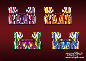 TR-TSAW-MA4   T-Work's 1/8 "Sprint" Airflow Buggy Wing Metallic/Optical White Pattern Wrap ( Type A4 ) 4 colors