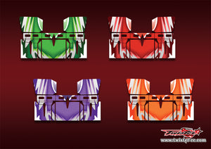 TR-TSAW-MA5   T-Work's 1/8 "Sprint" Airflow Buggy Wing Metallic/Optical White Pattern Wrap ( Type A5 ) 4 Colors