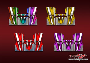 TR-TSAW-MA8   T-Work's 1/8 "Sprint" Airflow Buggy Wing Metallic/Optical White Pattern Wrap ( Type A8 ) 4 colors
