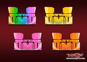 TR-TSBW-MA11   T-Work's 1/8 "Sprint" Buggy Wing Metallic/Optical White Pattern Wrap ( Type A11 )  4 Colors