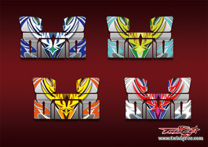 TR-TSBW-MA12  T-Work's 1/8 "Sprint" Buggy Wing Metallic/Optical White Pattern Wrap ( Type A12 )4 Colors