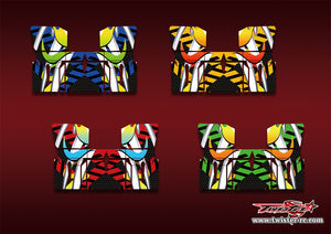 TR-TSBW-MA17   T-Work's 1/8 "Sprint" Buggy Wing Metallic/Optical White Pattern Wrap ( Type A17 )4 Colors