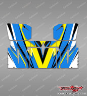 TR-TSBW-MA23   T-Work's 1/8 "Sprint" Buggy Wing Metallic/Optical White Pattern Wrap ( Type A23 ) 4 Colors