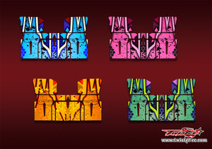 TR-TSBW-MA9   T-Work's 1/8 "Sprint" Buggy Wing Metallic/Optical White Pattern Wrap ( Type A9 )4 colors.