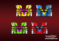 TR-VP23W-MA23   VP 2023 Wing Metallic/Optical White Pattern Wrap ( Type A23 ) 4 Colors