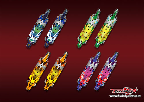 TR-XB4'25CP-MA12   Xray XB4'25 Chassis Protector Metallic/Optical White Pattern Wrap 2pcs.( Type A12 )4 Colors