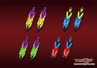 TR-XB4'25CP-MA23    Xray XB4'25 Chassis Protector Metallic/Optical White Pattern Wrap 2pcs.( Type A23 ) 4 Colors