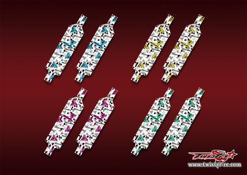 TR-XB4'25CP-MT2    Xray XB4'25 Chassis Protector Optical White Pattern Wrap 2pcs.( Type MT2 )4 Colors