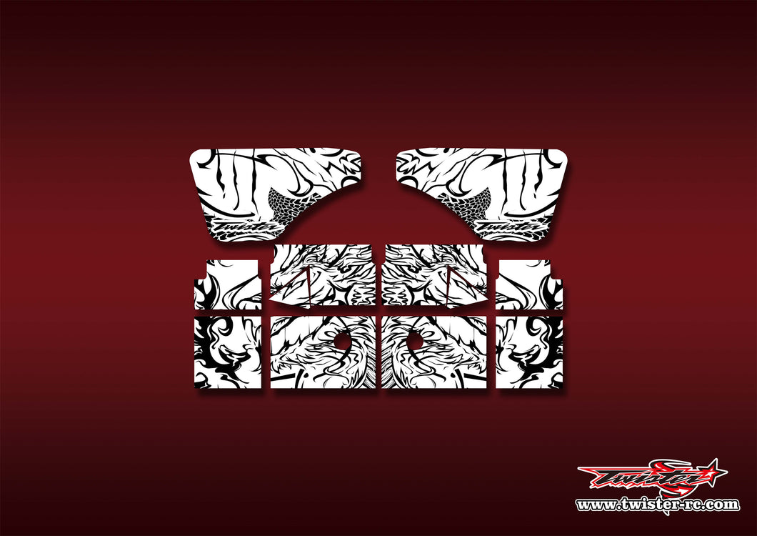 TR-XB823W-MT7    Xray XB8 2023 Wing Pattern Wrap ( Type MT7 )