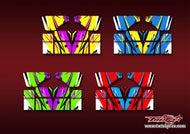 TR-XB8W-MA23    Xray XB8 2022 Wing Metallic/Optical White Pattern Wrap ( Type A23 ) 4 Colors