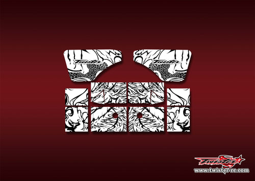 TR-XB8W-MT7   Xray XB8 2022 Wing Pattern Wrap ( Type MT7 )