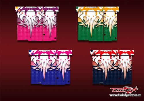 TR-master4-MA13   Muchmore Power master 4 Metallic/Optical White Pattern Wrap ( Type A13 )4 Colors