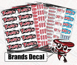 TWORK'S  Brands Decal（T17)