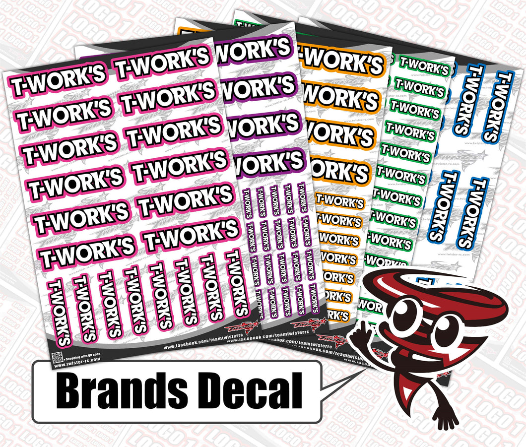 TWORK'S  Brands Decal（T16)