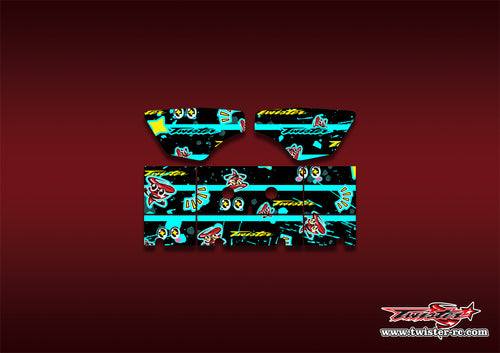 TR-S8W-MT6   Serpent SRX8 Wing Pattern Wrap ( Type MT6 )