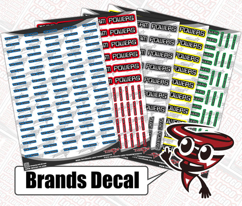 TEAM POWERS  Brands Decal (T12)
