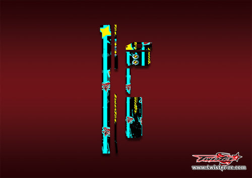 TR-XB822-MT6   XRAY XB8'22 Radio Box Pattern Wrap ( Type MT6 )
