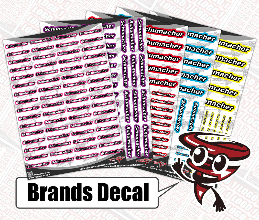 SCHUMACHER  Brands Decal