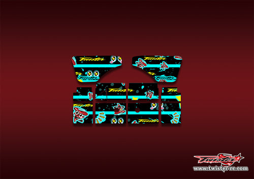 TR-XB823W-MT6   Xray XB8 2023 Wing Pattern Wrap ( Type MT6 )