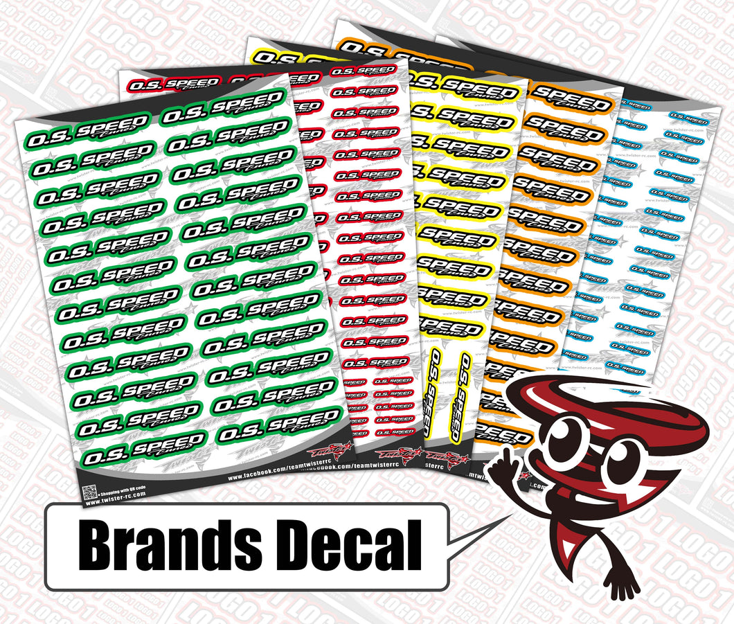 O.S. SPEED  Brands Decal
