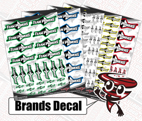 TEAM POWERS  Brands Decal (T11)