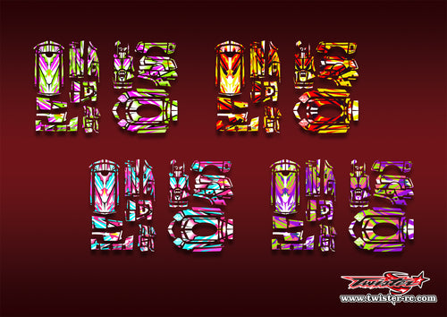 TR-MTR-MA22   Sanwa MT-R  Metallic/Optical White Pattern Wrap ( Type A22 ) 4 Colors