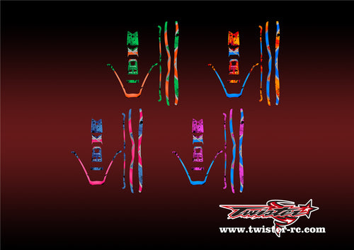 TR-380-MA7 Sky RC ITP380 Metallic/Optical White Pattern Wrap ( Type A7 )4Colors