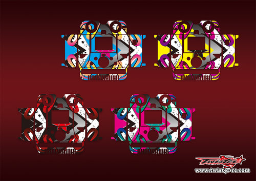 TR-406-MA16  iCharger 406DUO/308DUO Metallic/Optical White Pattern Wrap ( Type A16)4 Colors