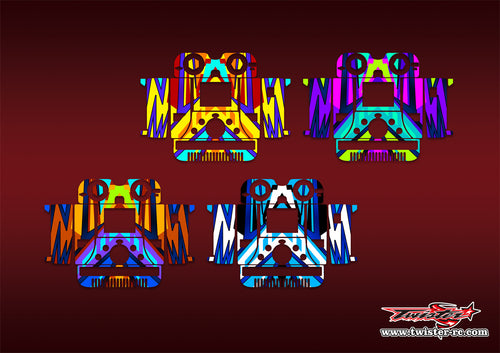 TR-406-MA19  iCharger 406DUO/308DUO Metallic/Optical White Pattern Wrap ( Type A19 ) 4 Colors