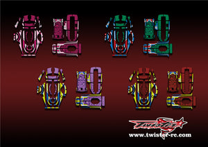 TR-4PM-MA10 Futaba 4PM Metallic/Optical White Pattern Radio Wrap ( Type A10 )  4 colors