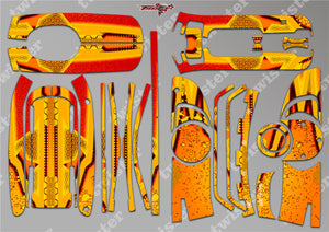 TR-4S-MA9 Hitec LYNX 4S Metallic/Optical White Pattern Radio Wrap ( Type A9 )4 colors